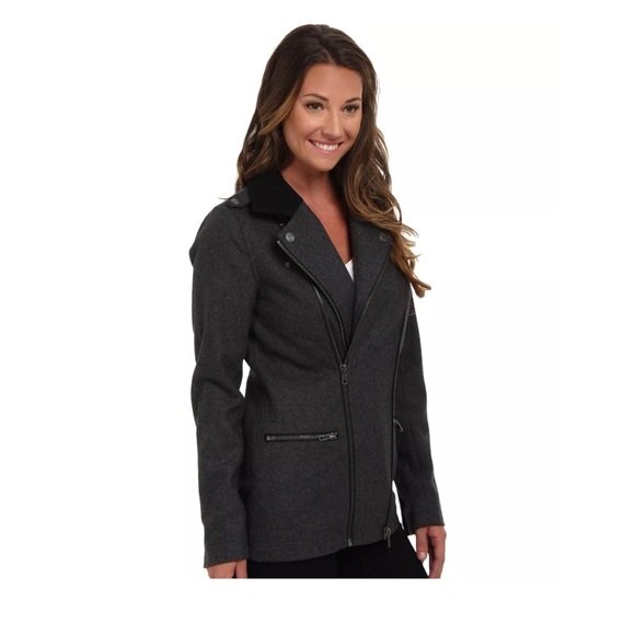 Vans WOMEN'S BIKE Jacket BLACK GREY PARKA Coat size S - Picture 3 of 8